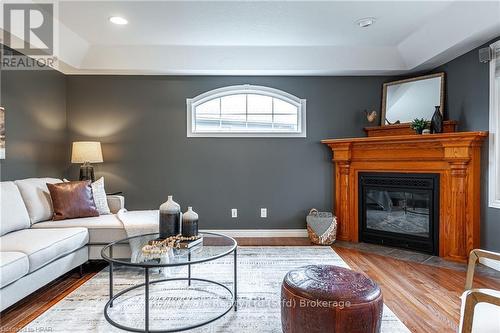 18 Abraham Drive, Stratford, ON - Indoor Photo Showing Living Room With Fireplace