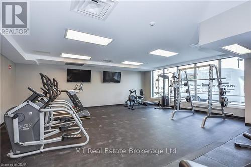 801 - 73 Arthur Street S, Guelph (Two Rivers), ON - Indoor Photo Showing Gym Room