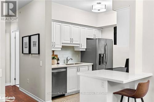 104 - 45 Ferndale Drive S, Barrie (Ardagh), ON - Indoor Photo Showing Kitchen With Double Sink