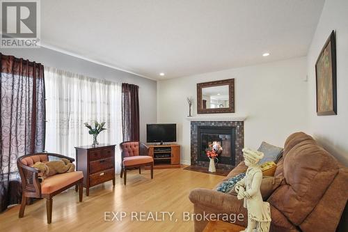 618 Beatrice Drive, Ottawa, ON - Indoor Photo Showing Living Room With Fireplace