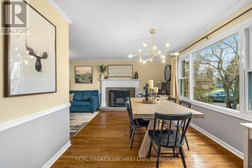 6654 Carolin Court, Ottawa, ON - Indoor Photo Showing Dining Room With Fireplace