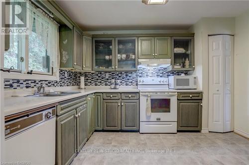 779923 Concession 2 Ncd, Georgian Bluffs, ON - Indoor Photo Showing Kitchen With Double Sink