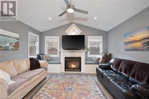 497 Brunswick Street, Stratford, ON - Indoor Photo Showing Living Room With Fireplace