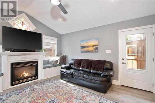 497 Brunswick Street, Stratford, ON - Indoor Photo Showing Living Room With Fireplace