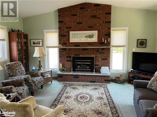 42 Francis Street, Clearview (Creemore), ON - Indoor Photo Showing Living Room With Fireplace