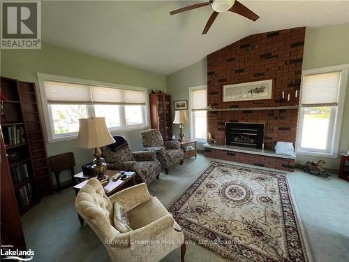 42 Francis Street, Clearview (Creemore), ON - Indoor Photo Showing Living Room With Fireplace