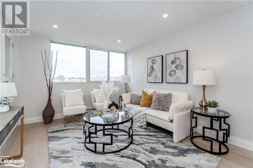 608 - 75 Ellen Street, Barrie (City Centre), ON - Indoor Photo Showing Living Room