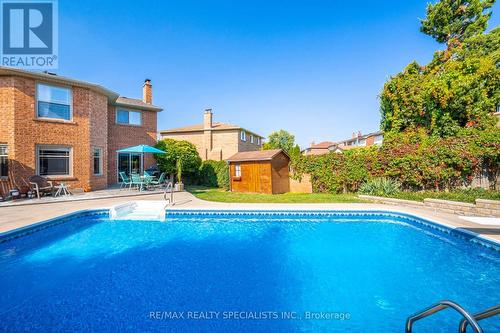 1332 Quinpool Court, Mississauga, ON - Outdoor With In Ground Pool With Backyard