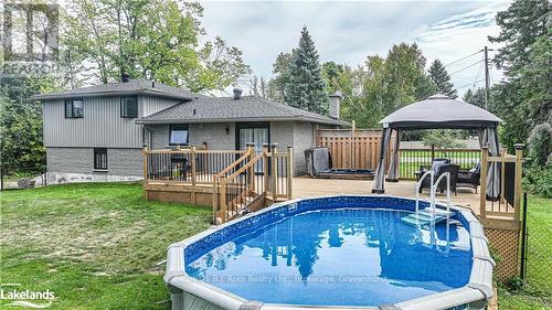 4693 Daniel Street, Ramara (Atherley), ON - Outdoor With Above Ground Pool With Backyard