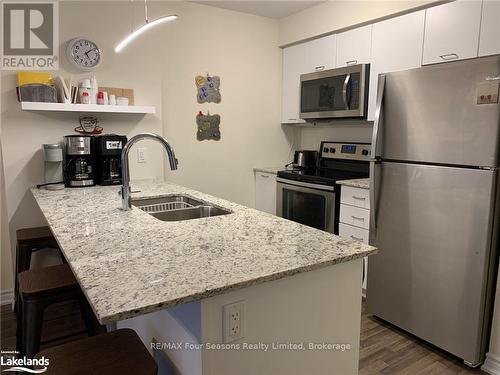 102 - 4 Cove Court, Collingwood, ON - Indoor Photo Showing Kitchen With Double Sink With Upgraded Kitchen