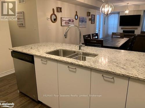 102 - 4 Cove Court, Collingwood, ON - Indoor Photo Showing Kitchen With Double Sink