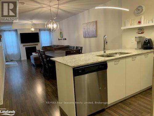 102 - 4 Cove Court, Collingwood, ON - Indoor Photo Showing Kitchen With Double Sink