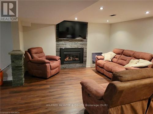 1235 Severin Drive S, Sarnia, ON - Indoor Photo Showing Living Room With Fireplace