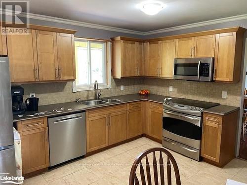 27 John Street, Burk'S Falls, ON - Indoor Photo Showing Kitchen With Double Sink