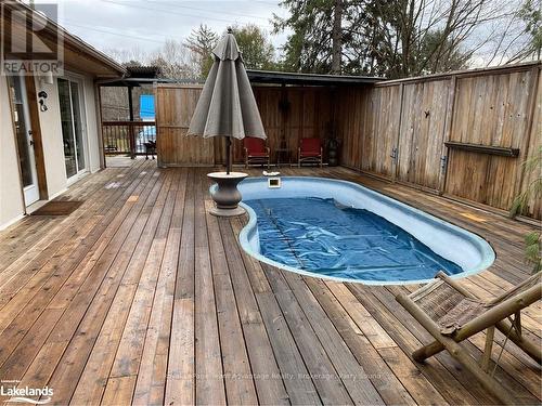 9 Prospect Street, Parry Sound, ON - Outdoor With In Ground Pool With Deck Patio Veranda With Backyard