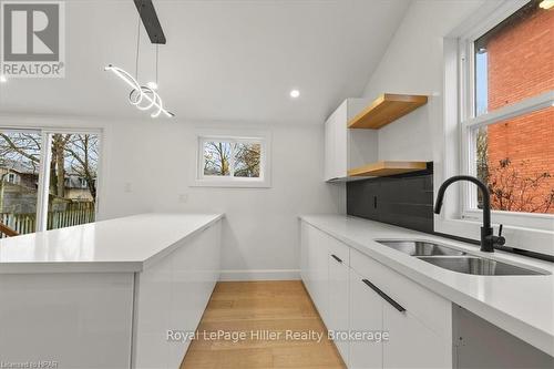 98 Nelson Street, Stratford, ON - Indoor Photo Showing Kitchen With Double Sink