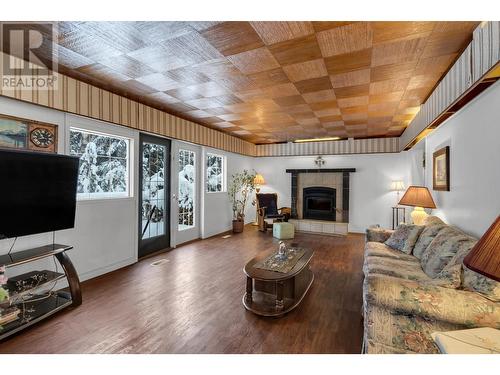 4184 Estavilla Drive, Prince George, BC - Indoor Photo Showing Living Room With Fireplace