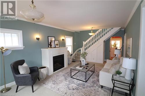 223 Mornington Street, Stratford, ON - Indoor Photo Showing Living Room With Fireplace