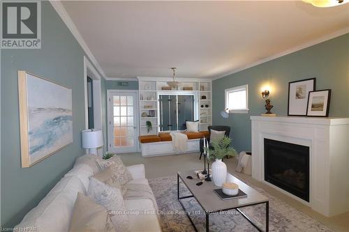 223 Mornington Street, Stratford, ON - Indoor Photo Showing Living Room With Fireplace