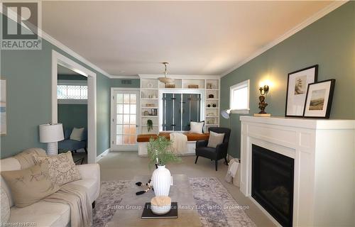 223 Mornington Street, Stratford, ON - Indoor Photo Showing Living Room With Fireplace