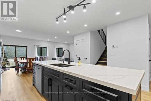 793 Bryans Drive, Huron East (Brussels), ON - Indoor Photo Showing Kitchen With Double Sink