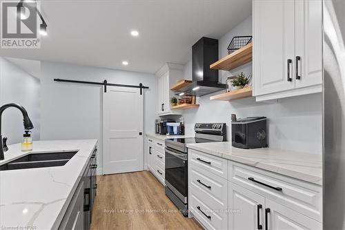 793 Bryans Drive, Huron East (Brussels), ON - Indoor Photo Showing Kitchen With Double Sink