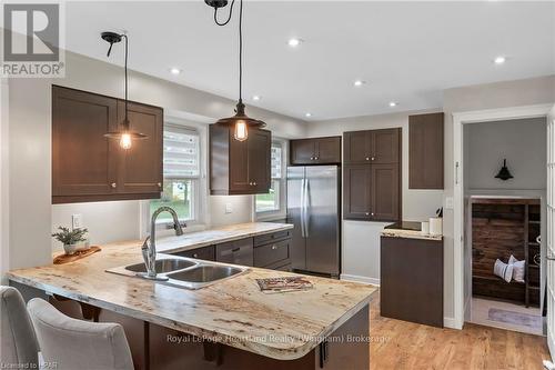 87 George Street N, Minto (Harriston), ON - Indoor Photo Showing Kitchen With Double Sink With Upgraded Kitchen