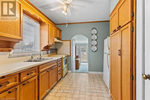 75 Youngs Street, Stratford, ON - Indoor Photo Showing Kitchen With Double Sink