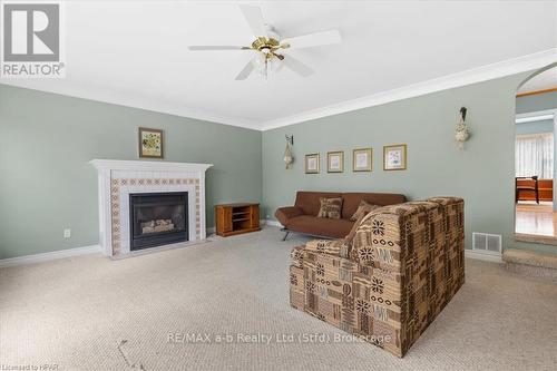 75 Youngs Street, Stratford, ON - Indoor Photo Showing Living Room With Fireplace