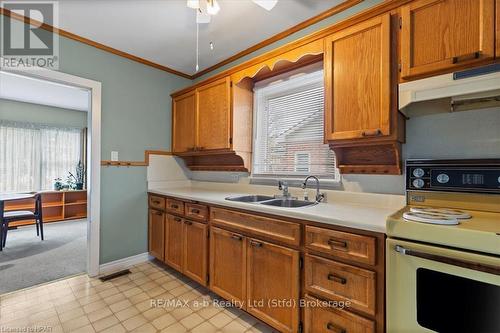 75 Youngs Street, Stratford, ON - Indoor Photo Showing Kitchen With Double Sink