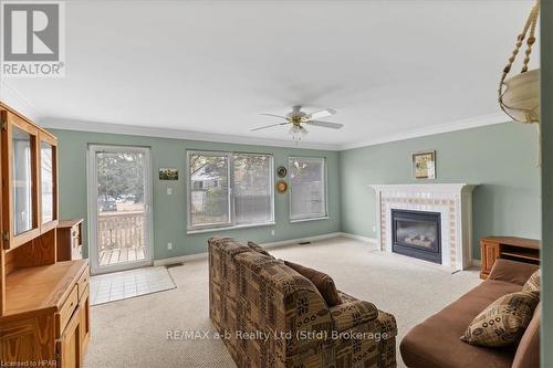 75 Youngs Street, Stratford, ON - Indoor Photo Showing Living Room With Fireplace