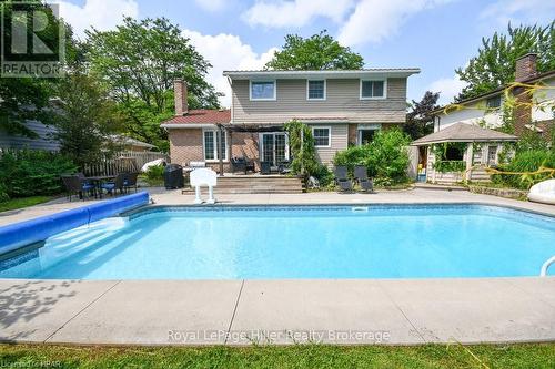 39 Park Lane Drive, Stratford, ON - Outdoor With In Ground Pool With Deck Patio Veranda With Backyard