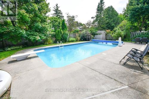 39 Park Lane Drive, Stratford, ON - Outdoor With In Ground Pool With Backyard