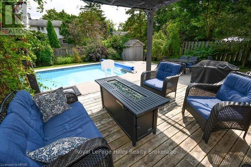 39 Park Lane Drive, Stratford, ON - Outdoor With In Ground Pool With Deck Patio Veranda