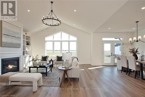 73588 Irene Crescent, Bluewater (Hay), ON - Indoor Photo Showing Living Room With Fireplace