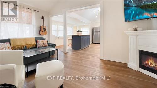 103 Albert Street N, Goderich, ON - Indoor Photo Showing Living Room With Fireplace