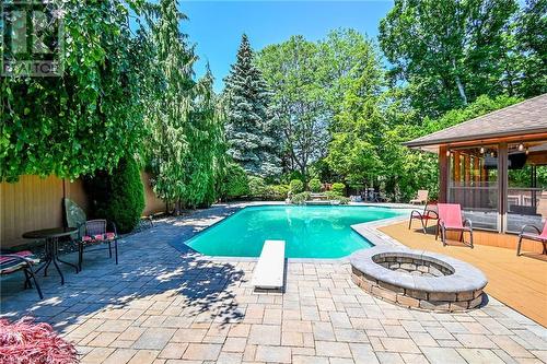 76 Adriatic Boulevard, Hamilton (Stoney Creek), ON - Outdoor With In Ground Pool With Deck Patio Veranda With Backyard