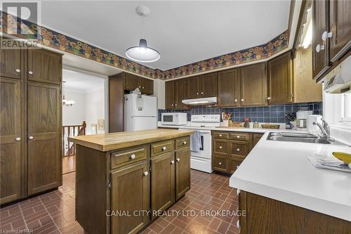 63 Mountain Street, St. Catharines (460 - Burleigh Hill), ON - Indoor Photo Showing Kitchen With Double Sink