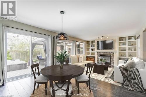 6 Highland Gardens, Welland (769 - Prince Charles), ON - Indoor Photo Showing Dining Room With Fireplace