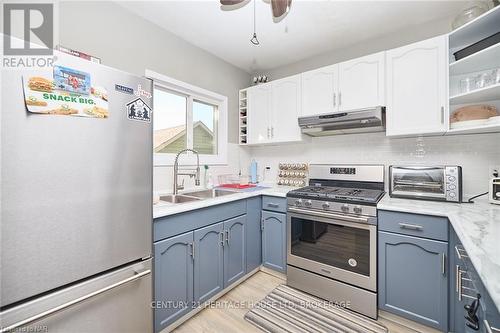 48 Semley Avenue, Welland (772 - Broadway), ON - Indoor Photo Showing Kitchen With Double Sink