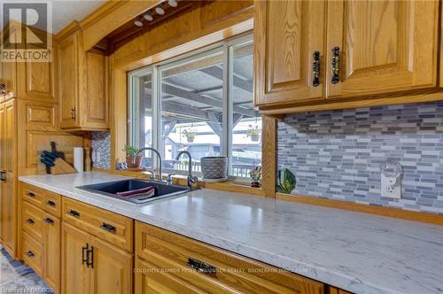 4113 Highway 9, Brockton, ON - Indoor Photo Showing Kitchen With Double Sink