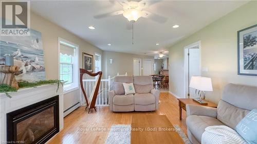 301 Bethune Crescent, Goderich (Goderich (Town)), ON - Indoor Photo Showing Living Room With Fireplace