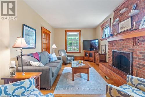 126 Nelson Street E, Goderich (Goderich Town), ON - Indoor Photo Showing Living Room With Fireplace