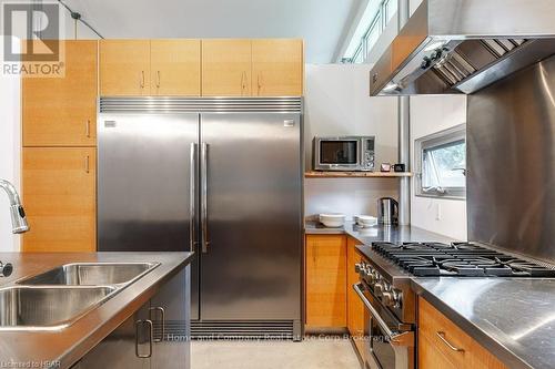 111 Huron Road, Perth South (Sebringville), ON - Indoor Photo Showing Kitchen With Stainless Steel Kitchen With Double Sink