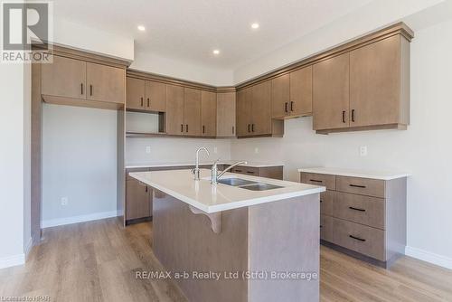 139 Mill Race Crescent, Woolwich, ON - Indoor Photo Showing Kitchen With Double Sink