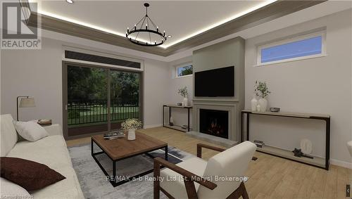 119 Glass Street, St. Marys, ON - Indoor Photo Showing Living Room With Fireplace