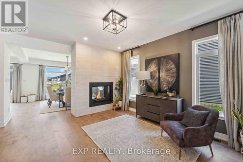 46 Andromeda Road, Ottawa, ON - Indoor Photo Showing Living Room With Fireplace