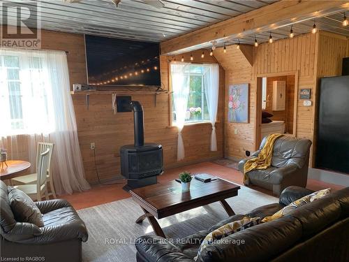 13-17 Zorra Drive, Northern Bruce Peninsula, ON - Indoor Photo Showing Living Room With Fireplace