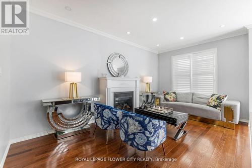 18 Loftsmoor Drive, Brampton, ON - Indoor Photo Showing Living Room With Fireplace