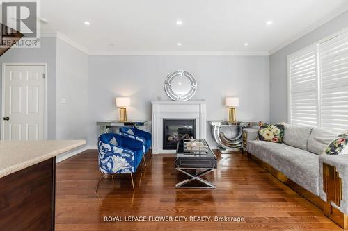 18 Loftsmoor Drive, Brampton, ON - Indoor Photo Showing Living Room With Fireplace